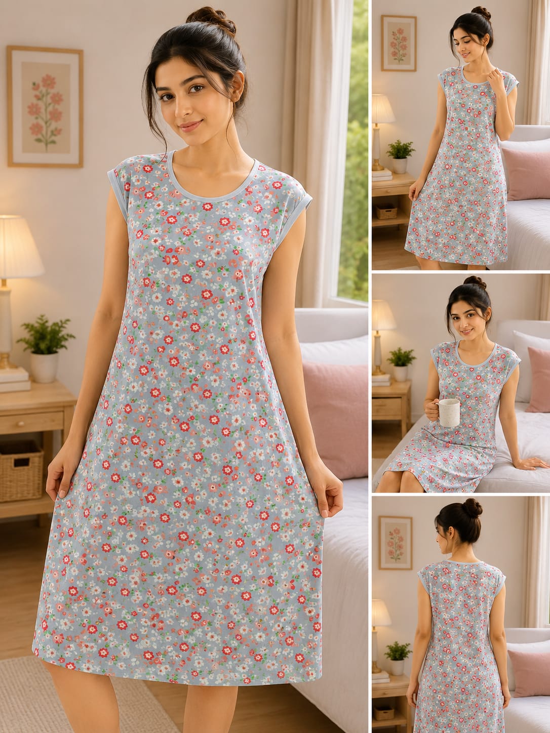 premium soft cotton nighty