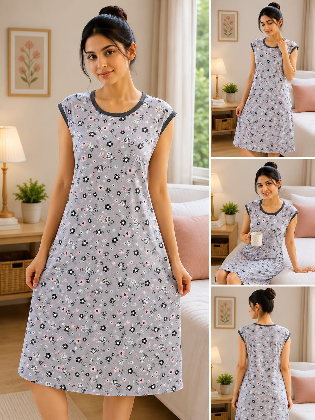 premium soft cotton nighty