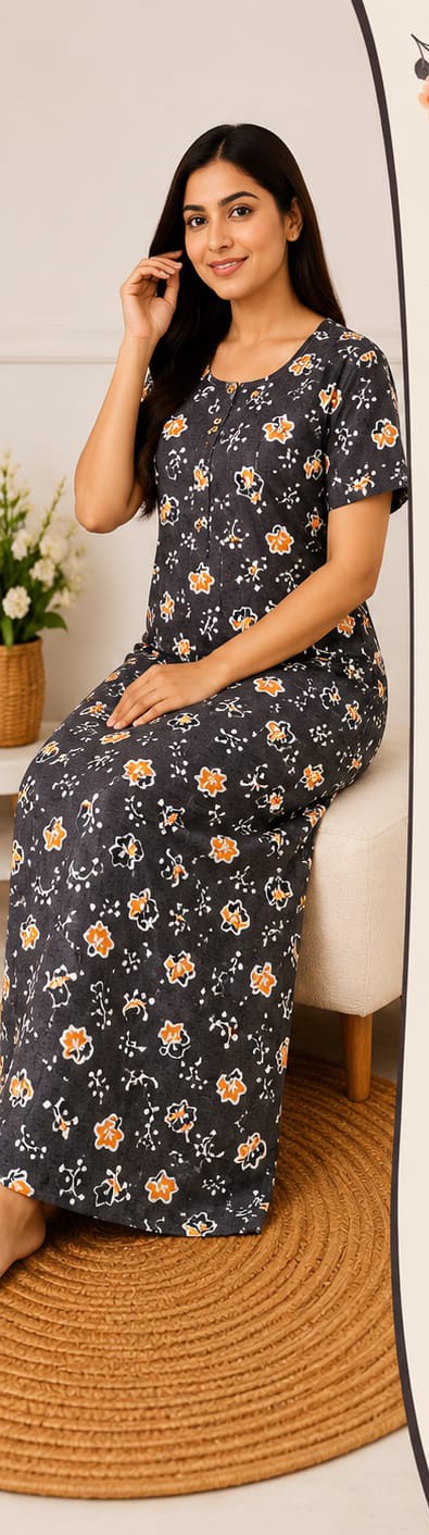 Premium soft cotton nighty